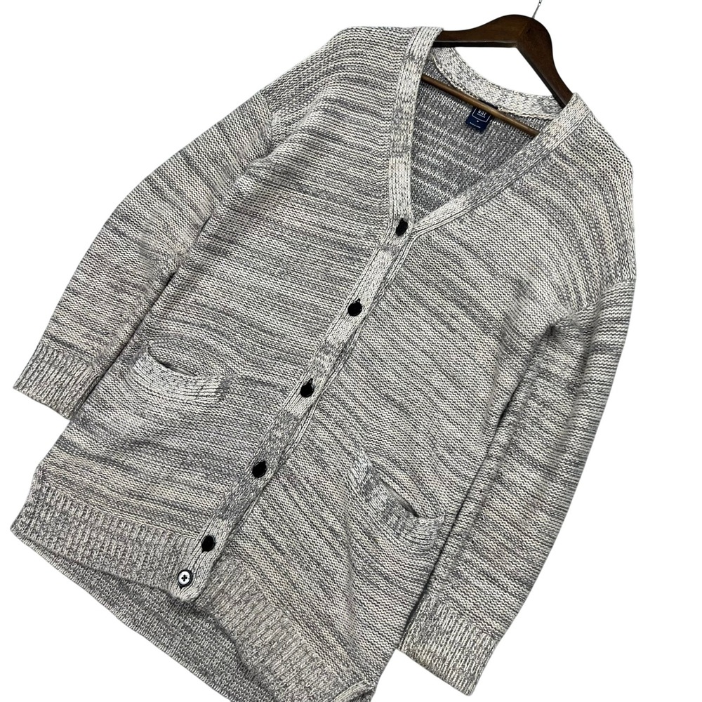 GAP Maternity Women's Marled Knit Cardigan Sweater Long Sleeve Pockets Size M‎